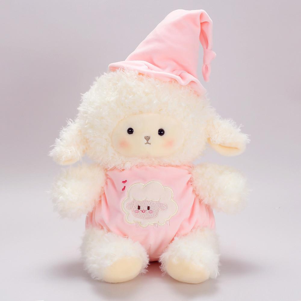 Plush Toy Sheep With Soft Polyester Fur And Pp Cotton Fill For Kids Sleep Companion Birthday Gift