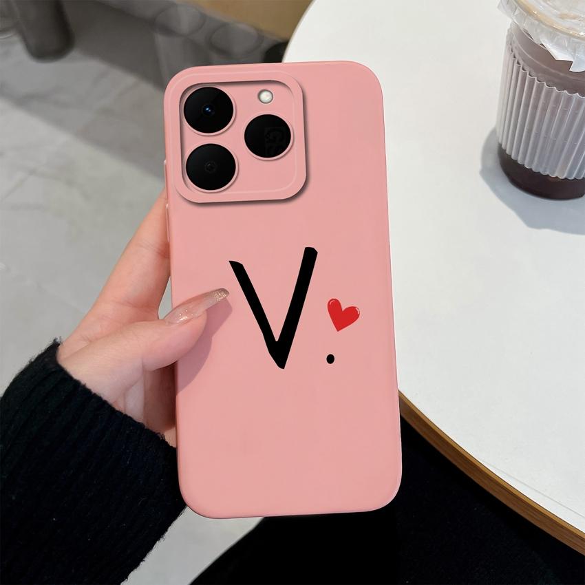 26 Letter Pattern Phone Case For Oppo Realme 15T 15X 14T 14X 16 15 14 13 Pro Casing Soft Matte Silicone Professional Anti Fingerprint Protection Cover