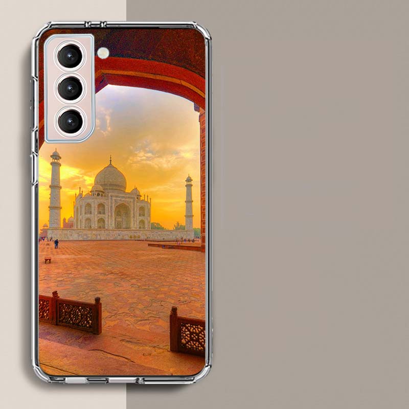 

The Taj Mahal at Sunset Phone Case For Samsung Galaxy S25 Edge S24 S23 FE S21 S20 S10 Plus S22 S26 Ultra Cover Clear Cases TPU C Samsung S23 Ultra