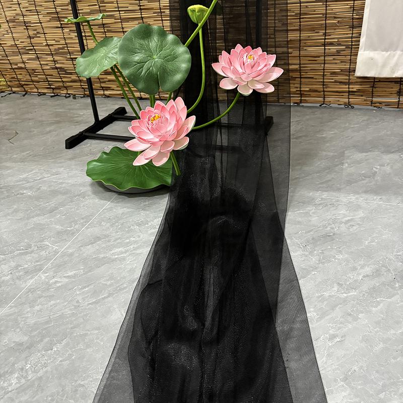 Green Gauze Curtain Gazebo: New Chinese Style Mesh for Outdoor Decor, Kindergarten Design, or Home Environment Arrangement.