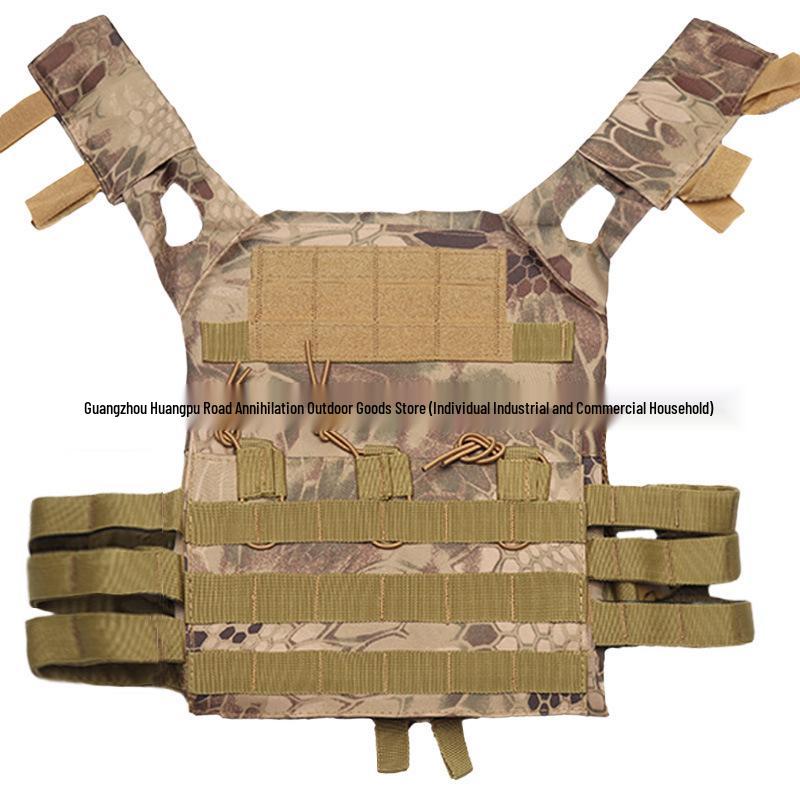 Outdoor Tactical Military Vest with MOLLE Magazine Pouch, JPC Design for Film, TV, and Real Person Military Training. One Size