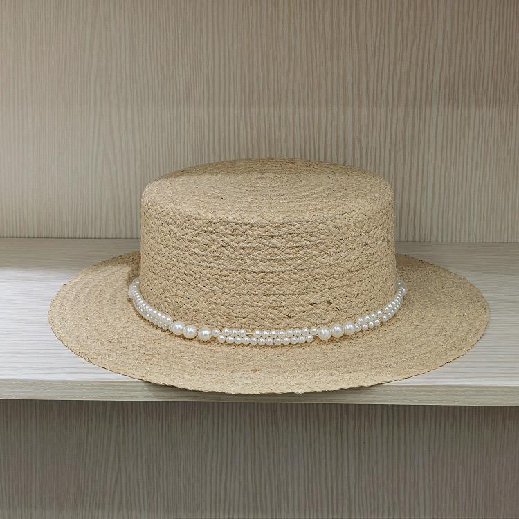 

2024 Women s Summer Fisherman Bucket Hat Lafite Straw Hat Bow Ribbon Hat Hepburn Fisherman Straw Hat Girl Big Brim Casual Cap