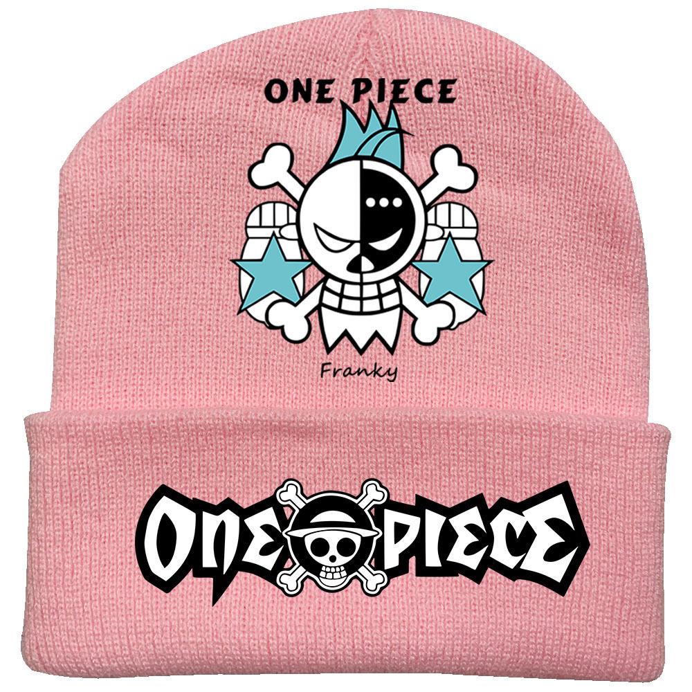 One Piece Anime Knit Hat: Warm Velvet Lined, Rolled Brim, Adult Outdoor Beanie