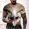 Men's Eagle 3D Digital Printed Loose Casual T-shirt