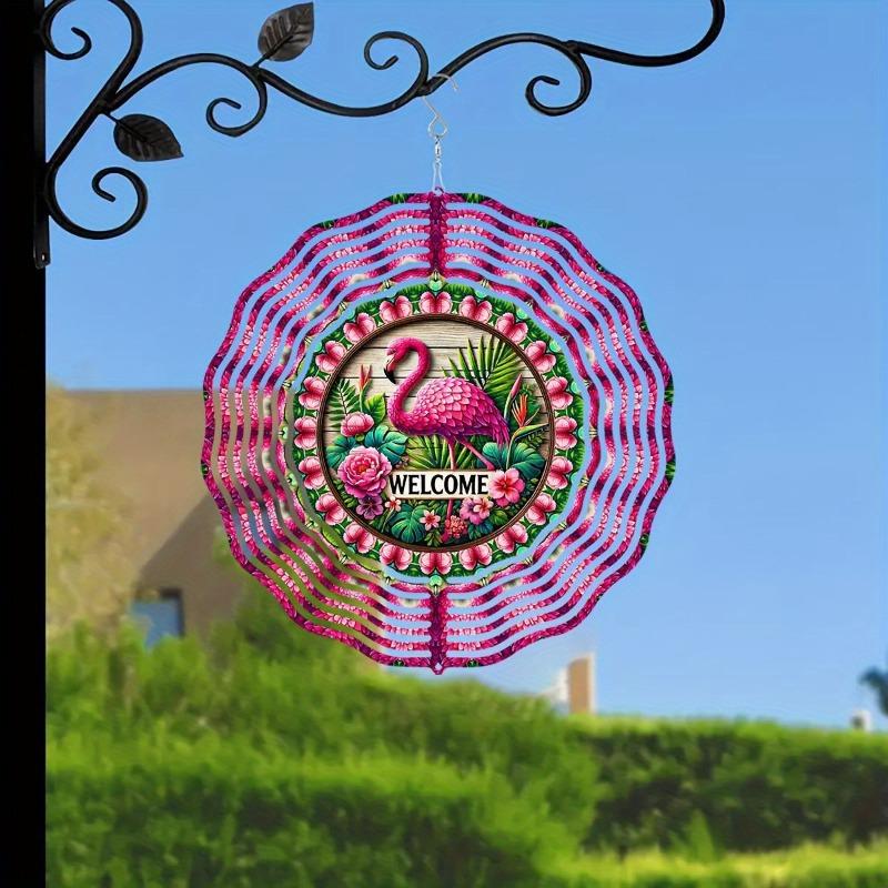 Spirala de Vânt Suspendată de 10 Inch cu Cârlig de 360 de Grade pentru Decor Balcon Grădină Primăvară Vară Decorațiune de Exterior