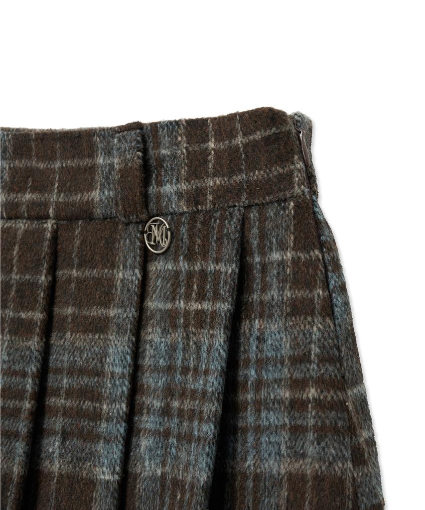 Midnight Move Check Mini Skirt [Sky Blue]