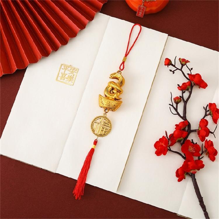2025 Years of The Snake Pendant Snake Lucky Charm Decorative for Chinese New Years Prosperitys and Elegant Decoration