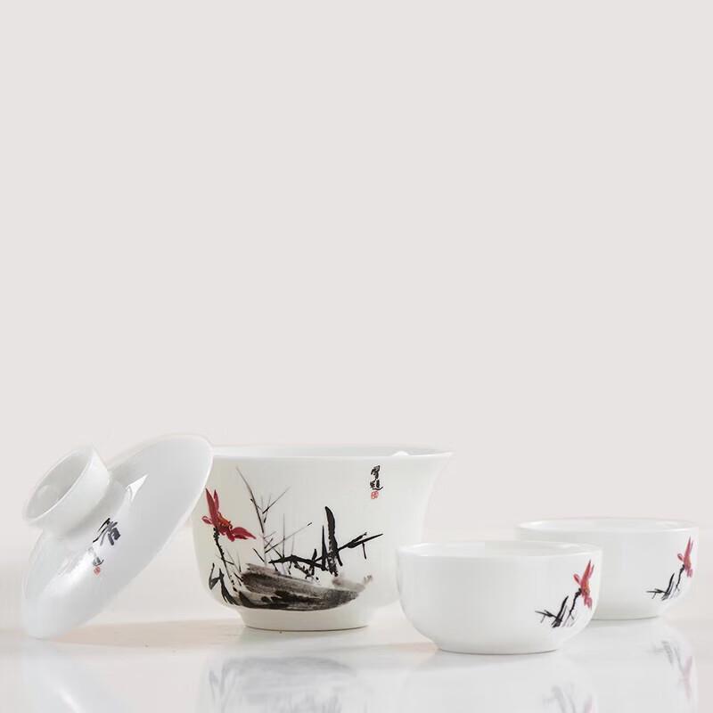 Северный пейзаж Фарфоровый чайный сервиз