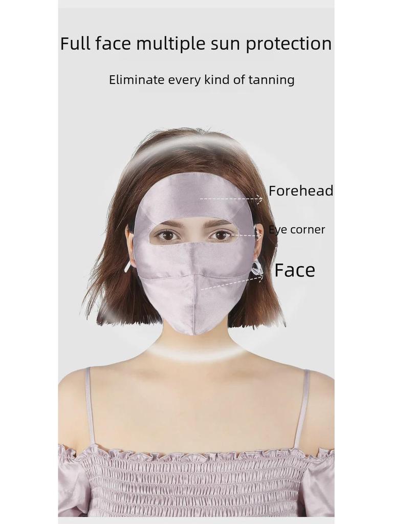 Silk Butterfly Embroidered Sunshade Mask: Lightweight, Breathable, 3D Design, 100% Mulberry Silk for Summer Outdoors