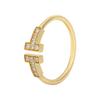 & Co.. Tiffany T-Serie Diamant-Creolen 18 Karat Gold Diamantring Damenringe GRP07759