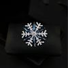 Snowflake Brooches for Women Ice Crystal Rhinestone Snowflake Pins Backpack Decoration Clothes Accessories Party Gift