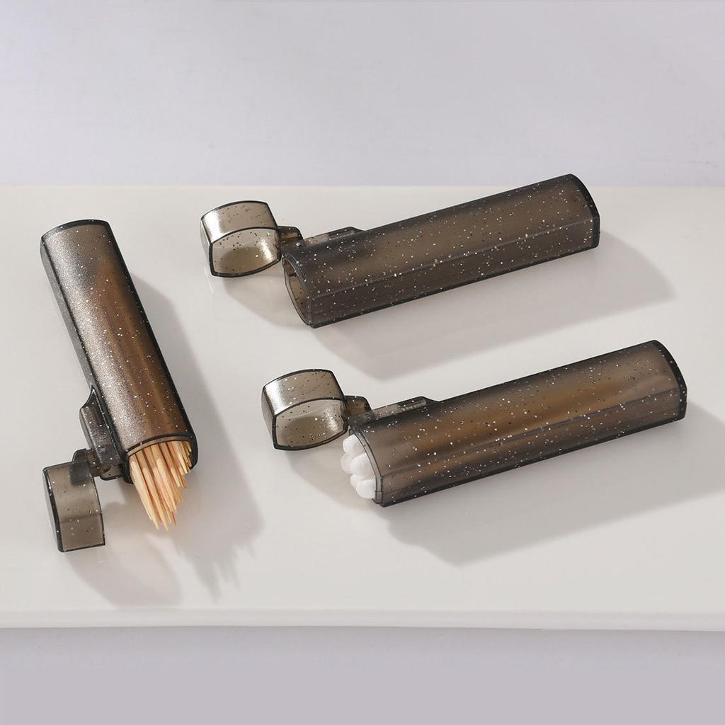 Lightweight Toothpick Holder Pocket Toothpick Holder Dispenser Organizer Box Tooth Pick Container With Lid For Outdoor Kitchen