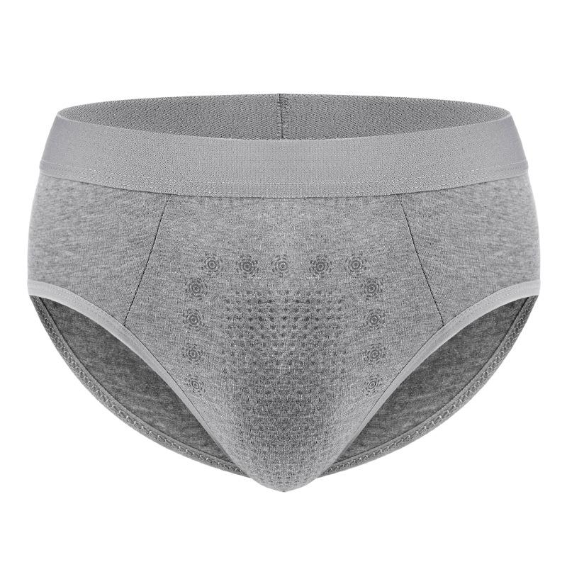 Four Season Breathable Elastic Mid Waist Sexy Underpants Made of Pure Cotton Men's Triangle Underpants