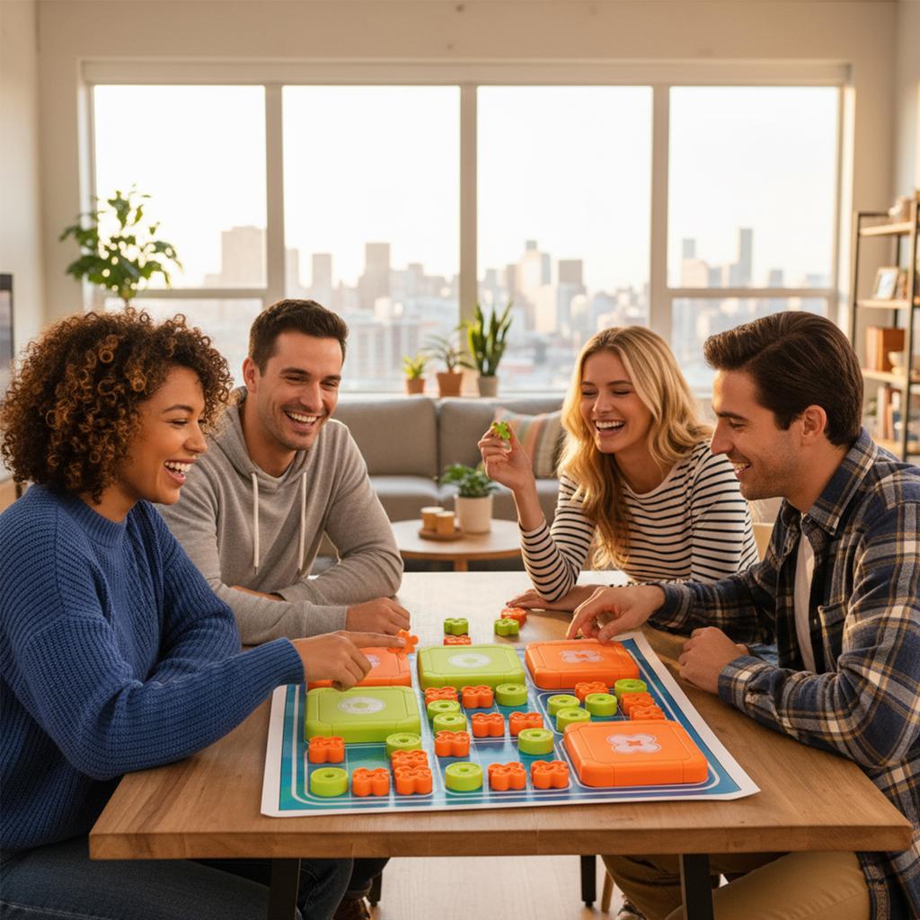 Tic Tac Toe Bolt Game, Original Family Party Board Games, Portable Travel Games for Car Ride, Toys Gift Idea for Kids & Adults