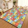Cartoon Snake Ladder Board Game Pattern Living Room Bedroom Carpet 15 Sizes Kid's Room Play Mats Bedside Bathroom Floor Mat