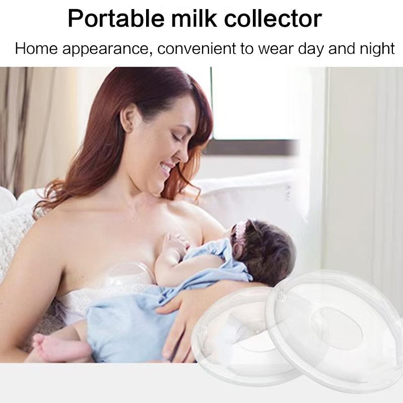 1Pcs Portable Breastmilk Collector, Soft Anti-Spill Breast Pads for Nursing Moms, Food Grade Silicone, Safe and Non-Polluting