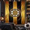 Wall Hanging Tapestry Boston Bruins Print Cloth for Living Room Bedroom Home Decor