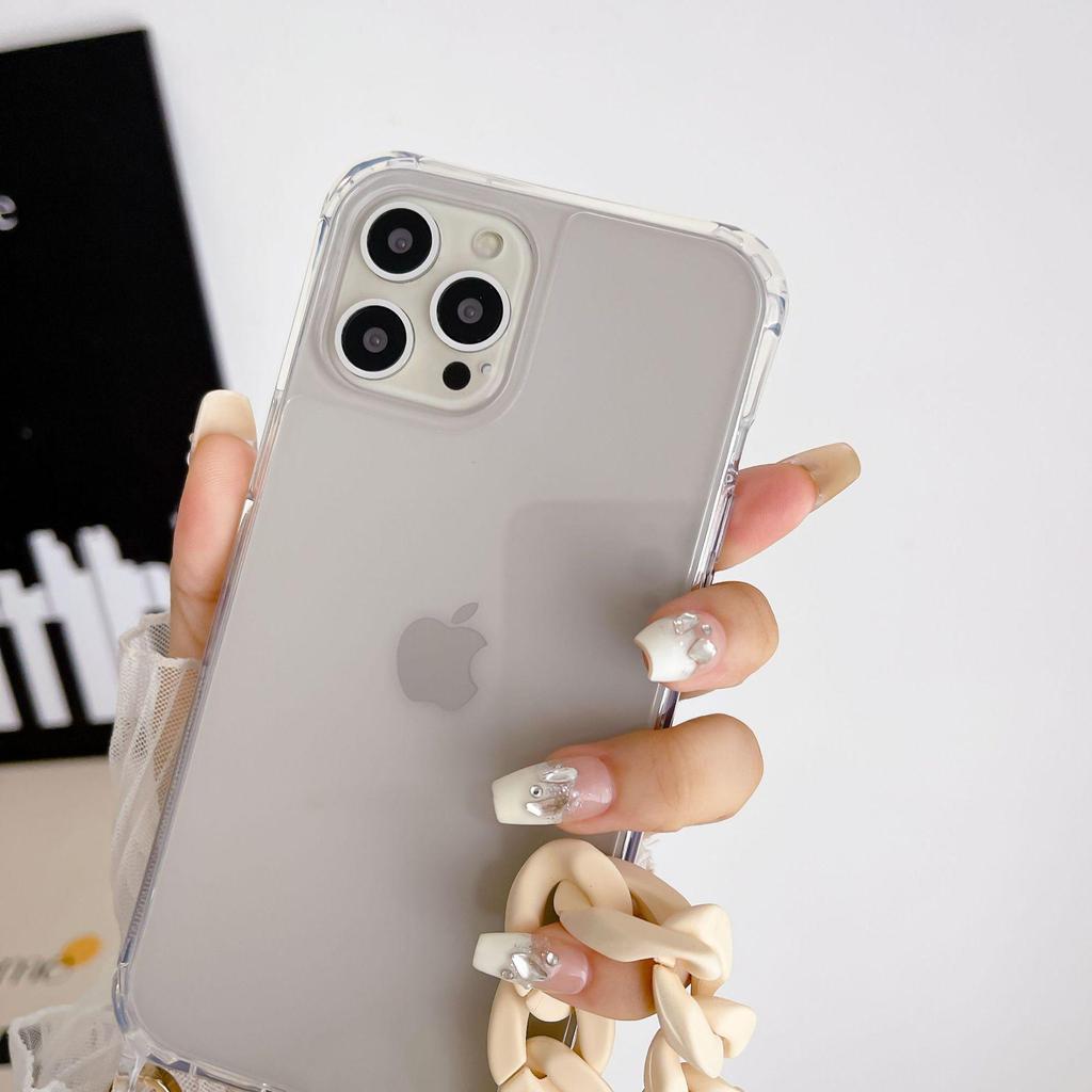 All-in-one Anti-drop Transparent Crossbody Case for iPhone Series