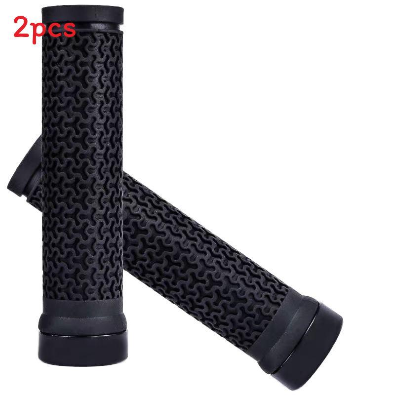 Bicycle Rubber Handlebar Grip With Antislip Silicone Sleeve For Mountain Bike Riding Accessories