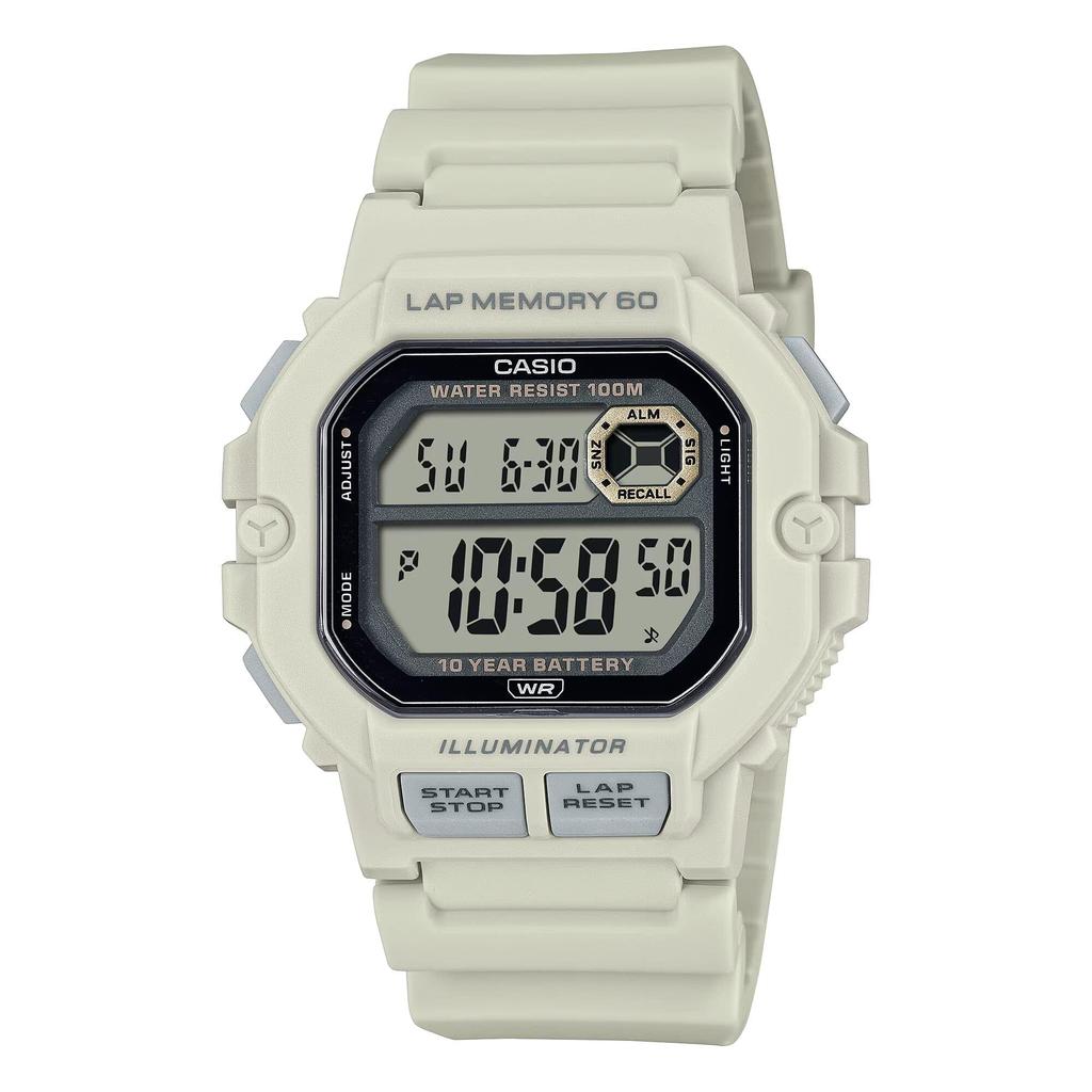 CASIO WS1400H-8A Men's Watch, Off-White