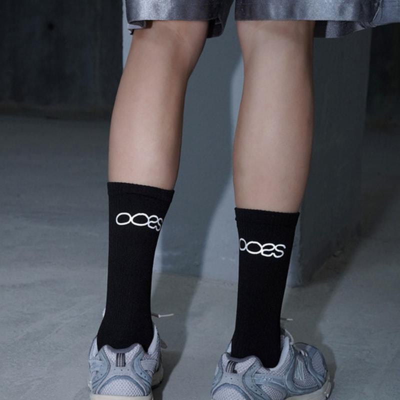 STUDIO SOCKSTOP OOSS Men's Reflective Running Crew Socks Black