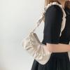 New Soft Leather Bag for Women, Niche Cloud Bag, Single Shoulder Chain Pleated Bag, High-end Crossbody Underarm Bag for Women