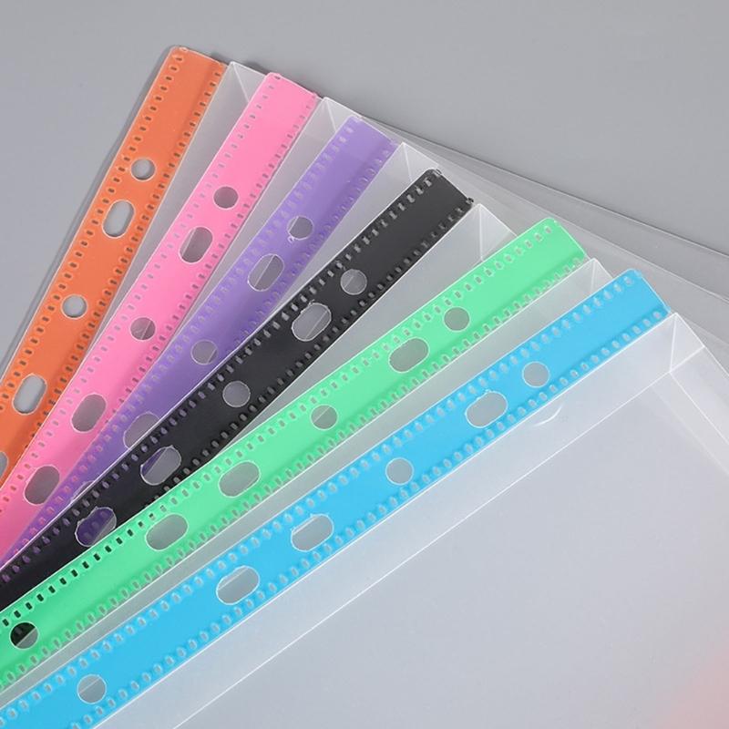 12 Stück A4 Aktenhüllen Klare Dokumententasche Dokumentenmappen mit 11 Löchern Papieraufbewahrungstasche Aktentasche Schulbürobedarf