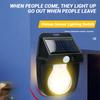 Solar Wall Lights LED Tungsten Filament Bulb Waterproof Human Induction 3 Modes Outdoor Solar Fence Lights for Yard Dropship