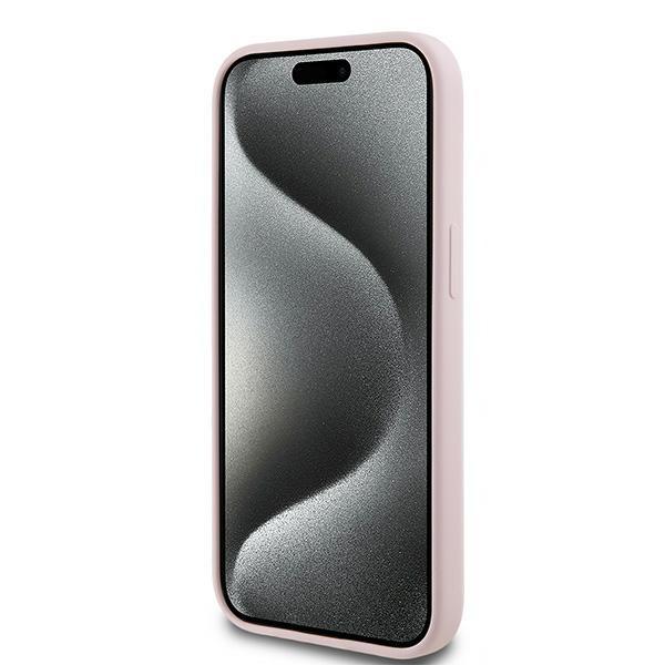 Karl Lagerfeld Klhmp15Sskchpplp Iphone15 / 14 / 13 6.1 Różowy/Pink Hardcase Silicone Karl & Choupette Magsafe
