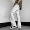 Men's Spring and Autumn Solid Color Slim and Versatile Straight High Street Casual Trousers