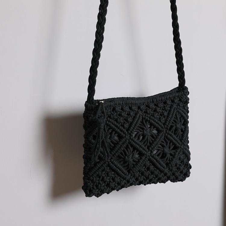 2025 Woven Tassel One-Shoulder Crossbody Clutch