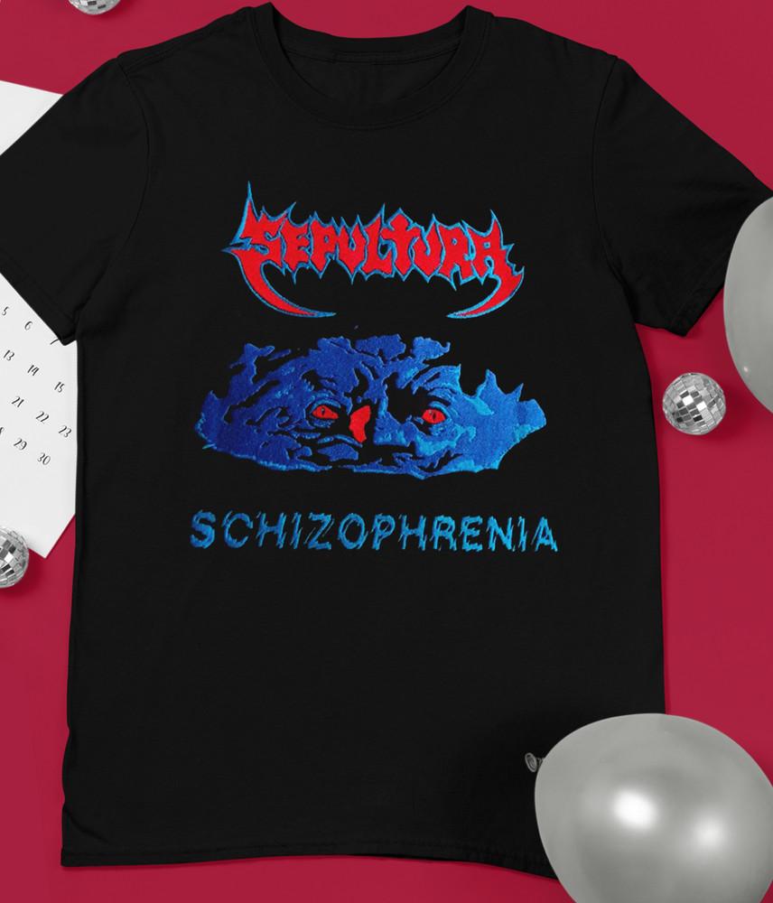 Sepultura Band Schizophrenia Album Men T-shirt Black Tee All Sizes 1T188 Unisex T-Shirt XXL