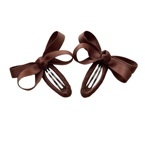 

1 пара детских заколок для волос яркого цвета, детские заколки-бантики, заколки для волос для девочек, для боковых волос, для челки, аксессуары для волос