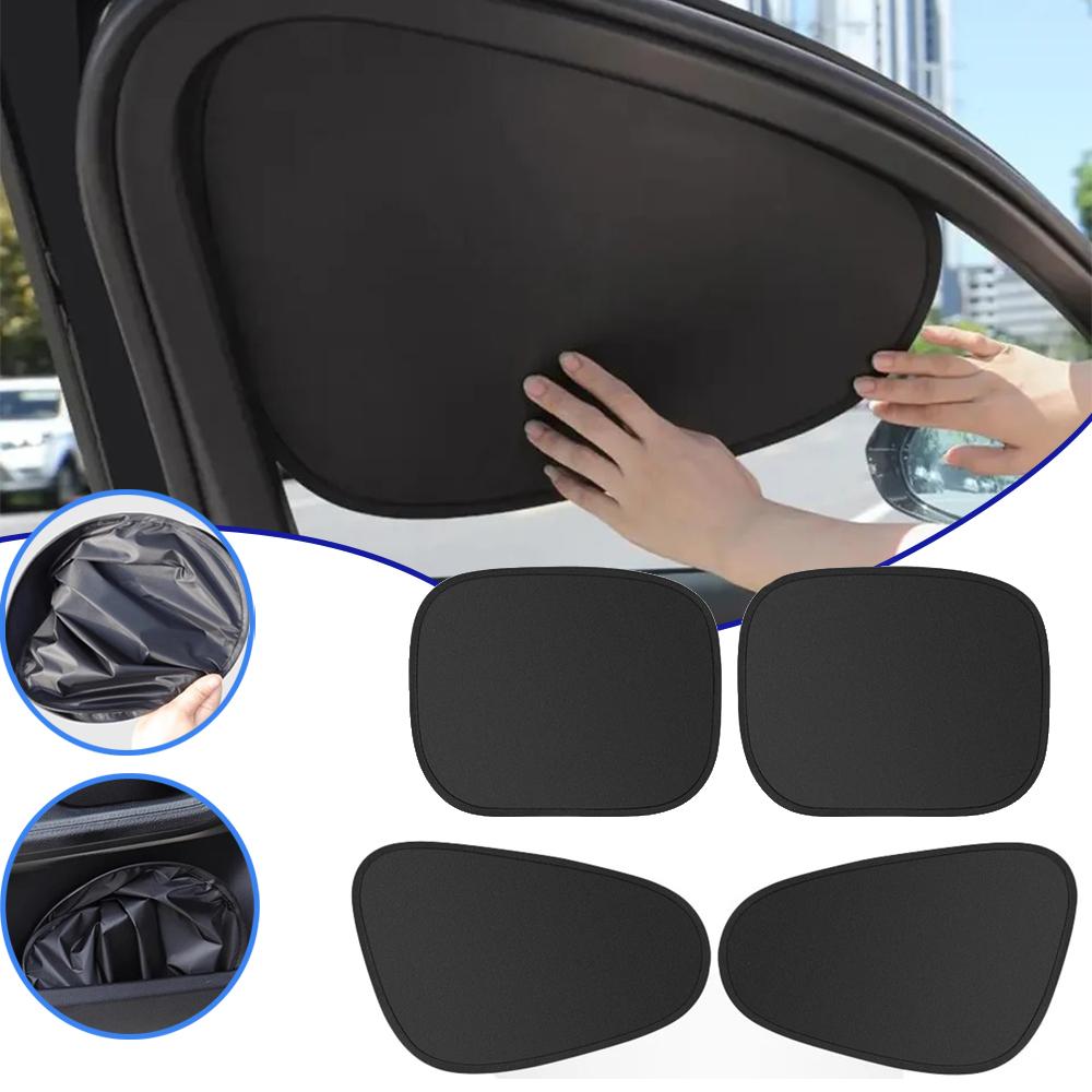 Car Side Window Self-priming Sunshade Cover Car Sunshade Inside Electrostatic Adsorption Side Curtain Car Hot Shield Screen Anti-Glare Protec