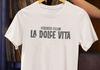 T-Shirt La Dolce Vita – Federico Fellini, Maglietta Cinema Italiano
