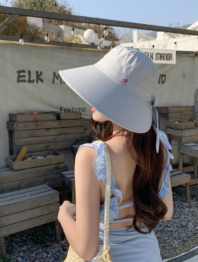 Hat sun hat sun protection UV protection face small bucket hat 2025 new outdoor wrap-around sun hat