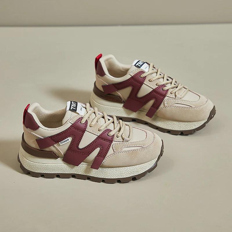 Женская роскошная дышащая спортивная обувь на шнуровке 2024 года — фото 5