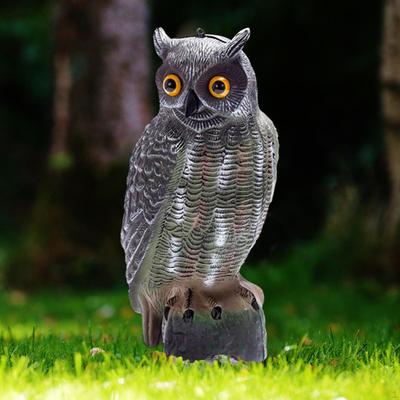 Realistisches Eulen-Lockvogel Falscher Vogel Vogelscheuche für Außenbereiche Terrassen Bäume