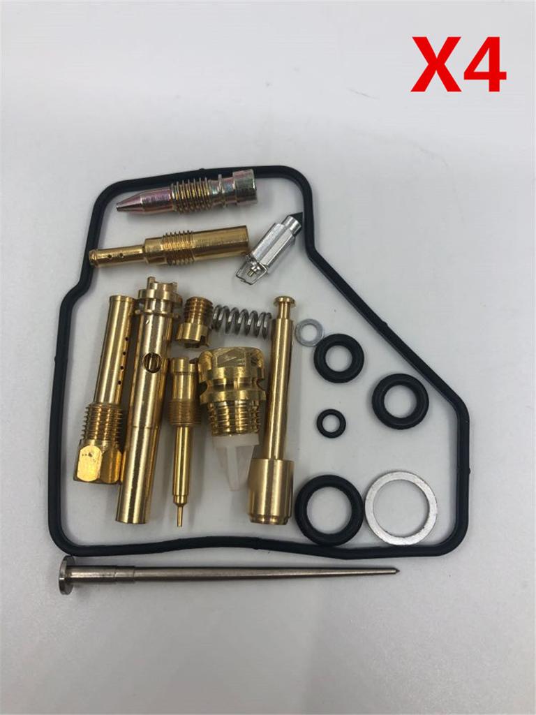 For Honda VFR 400 R VFR400R NC30 Engine Carburetor Carb Rebuild Repair Kit 4 Set
