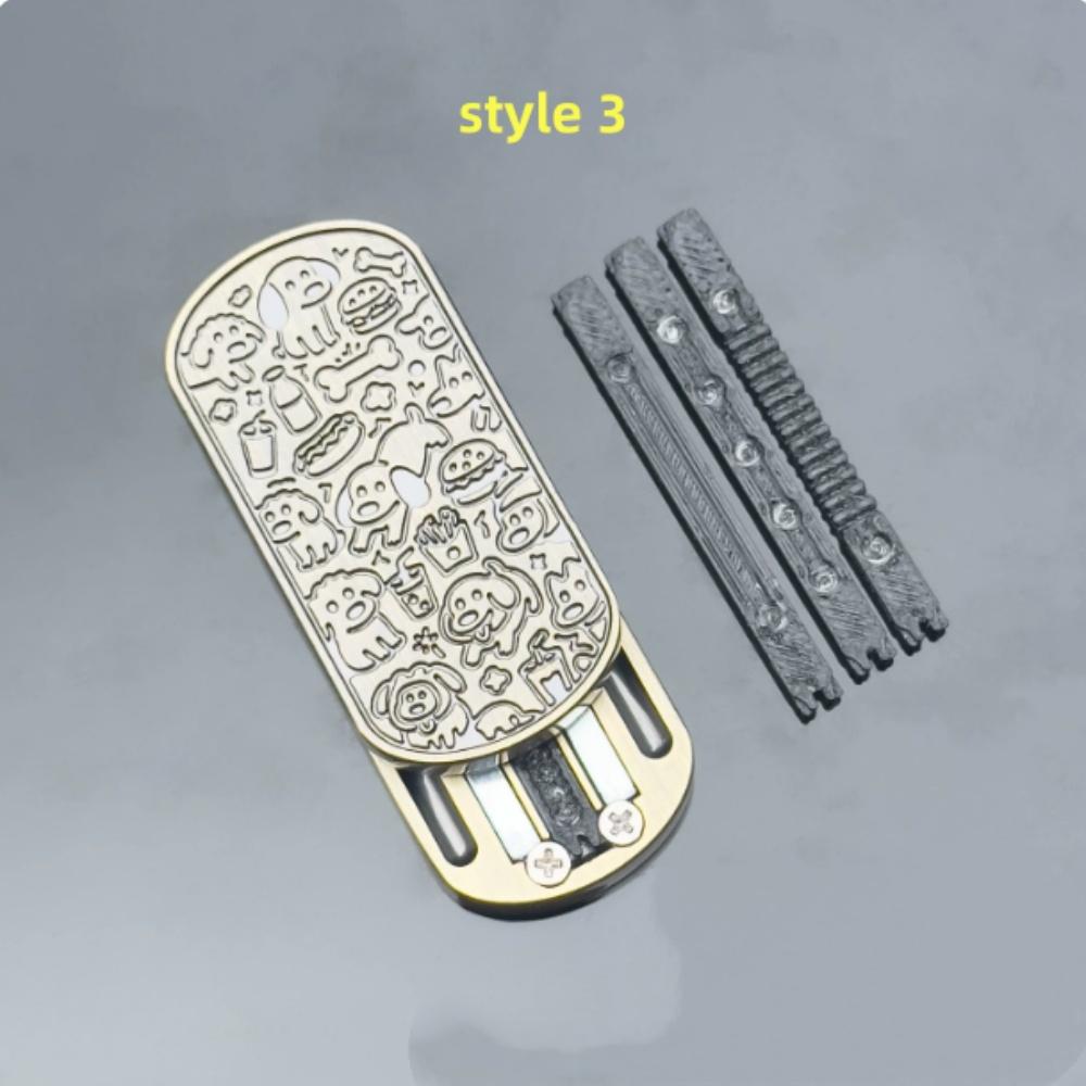 Trendy Mechanical Metal Push Slider Fidget Toy Compact Pocket EDC Sensory Toy Creative Party Favor Birthday Gift for Friends