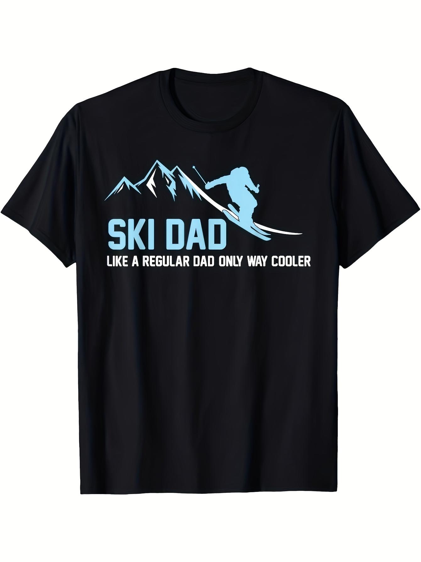 T-Shirt y2k ski dad skiing T Black/White S