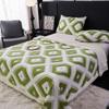 Double Layer Lamb Wool Blankets Thick Soft and Warm Geometric Jacquard Tafu Velvet Quilt Office Nap Sofa Multi-functional Blanket