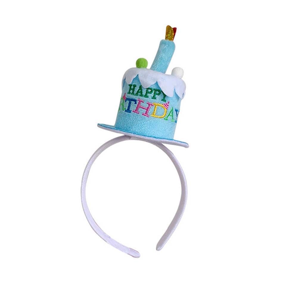 Photo Props Hair Band Birthday Decoration Birthday Cake Headband Hair Hoop Happy Birthday Headband