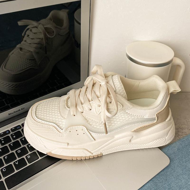 White Platform Shoes for Women Spring and Autumn Outdoor Sports Casual Sneakers Breathable Womens Shoes New Footwear Mujer