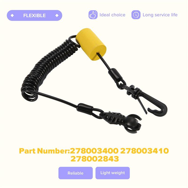 ATT-For Sea-Doo RXT RXP Spark 900 ACE Wake GTX GTI GTR Compatible 278003400 New Safety Lanyard Key Cord Clip 278003410 278002843