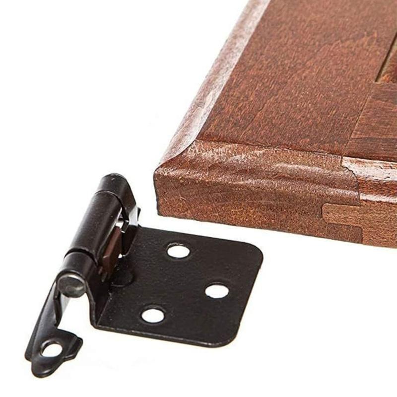 10 Pack Metal Cabinet Hinges Easy To Install Door Hinges Thickened Heavy Duty Cabinet Door Window Hinge for Furniture