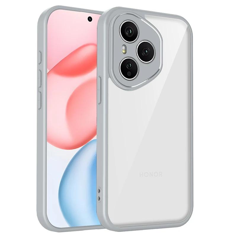 For Honor 400 Honor400 Lite Transparent Silicone Case For Honor 400 Pro 5G PC Back TPU Bumper Shockproof Clear Phone Cases Cover