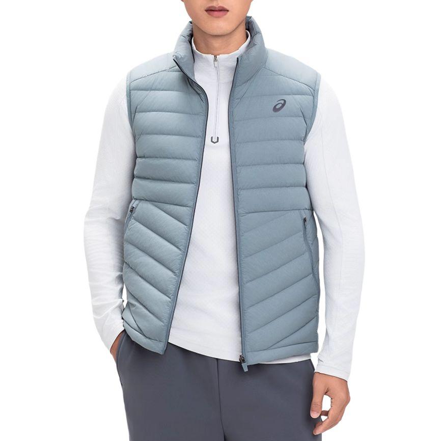 ASICS Vests Men's Blue Stand Collar Moderate Other 2031E863-400