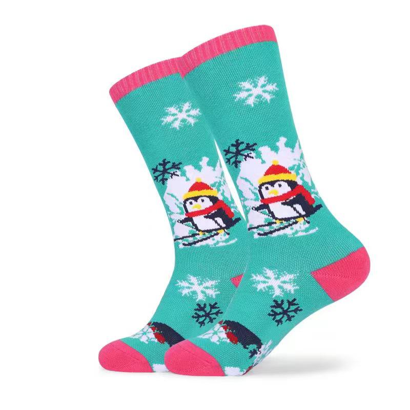 Unisex Quick-Dry Wool Ski Socks for Children and Adults - Warm, Long, and Ideal for Outdoor Sports