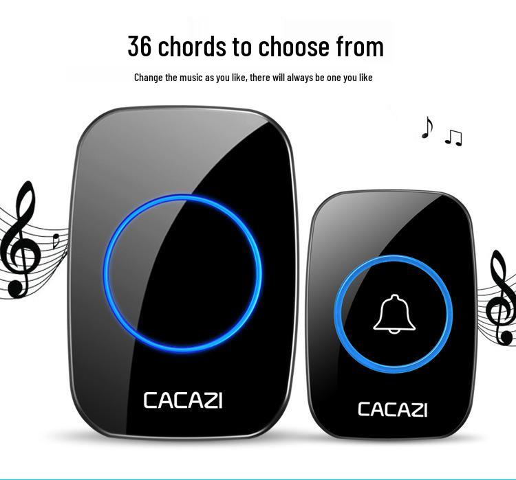 Wireless Waterproof Plug-Free Doorbell and Elderly Pager, Battery Operated